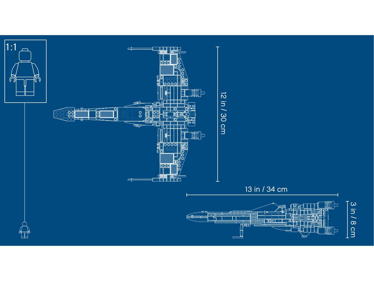 730PCS Star Wars X-Wing Starfighter Building Set 75218