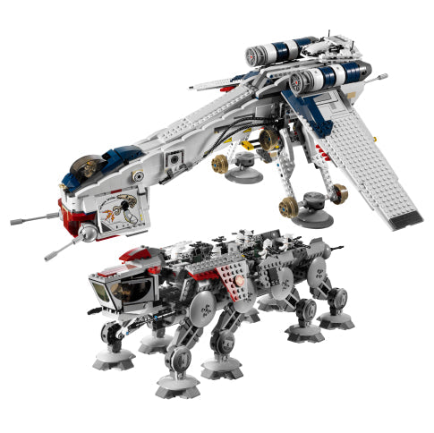 1758PCS Republic Dropship with AT-OT Walker Building Set 10195
