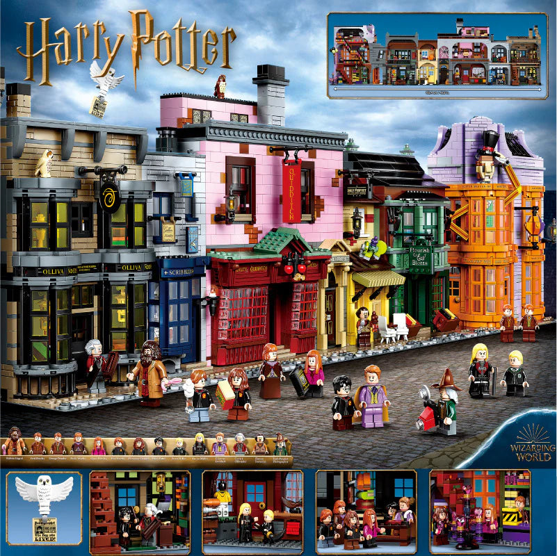 5544PCS Harry Potter Diagon Alley 75978