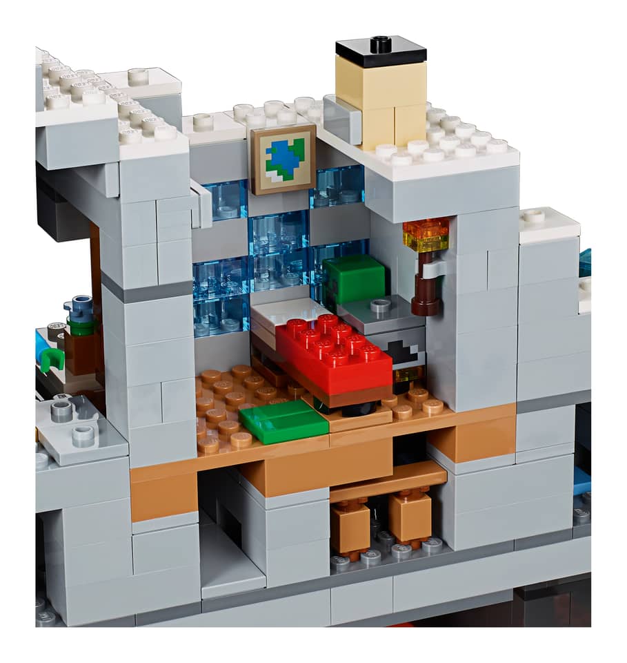 2688PCS Minecraft The Mountain Cave 21137