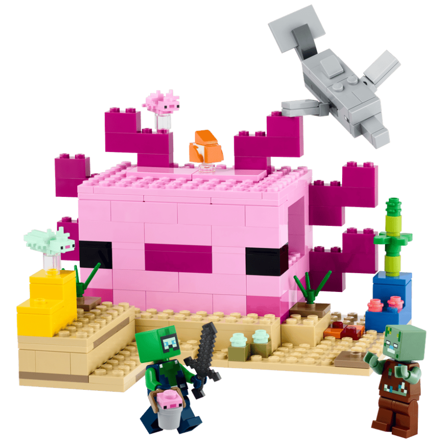 242PCS Minecraft The Axolotl House 21247