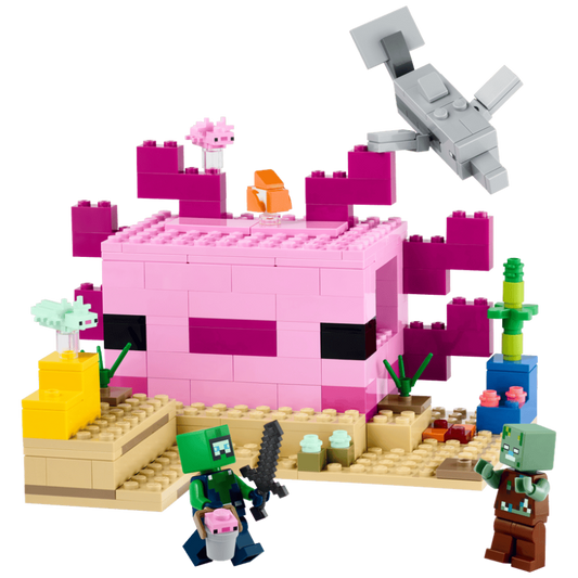 242PCS Minecraft The Axolotl House 21247