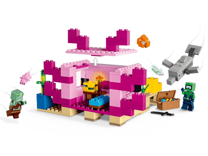 242PCS Minecraft The Axolotl House 21247