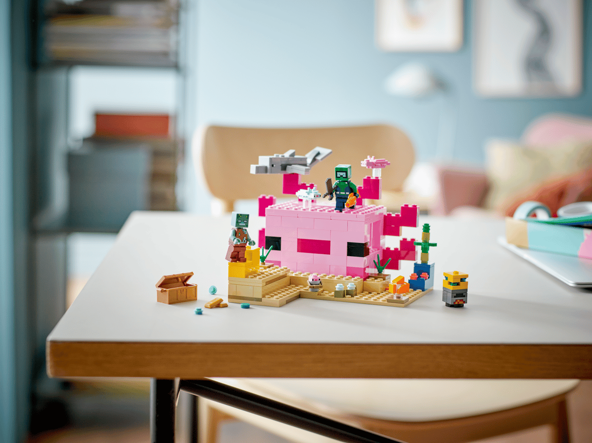 242PCS Minecraft The Axolotl House 21247