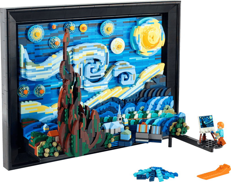 2316PCS Vincent van Gogh – The Starry Night Building Set 21333