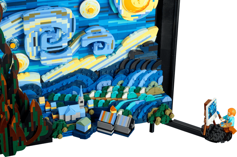 2316PCS Vincent van Gogh – The Starry Night Building Set 21333