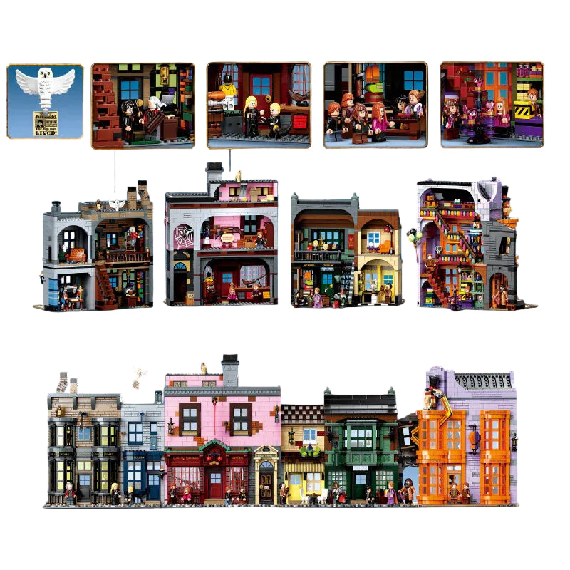 5544PCS Harry Potter Diagon Alley 75978