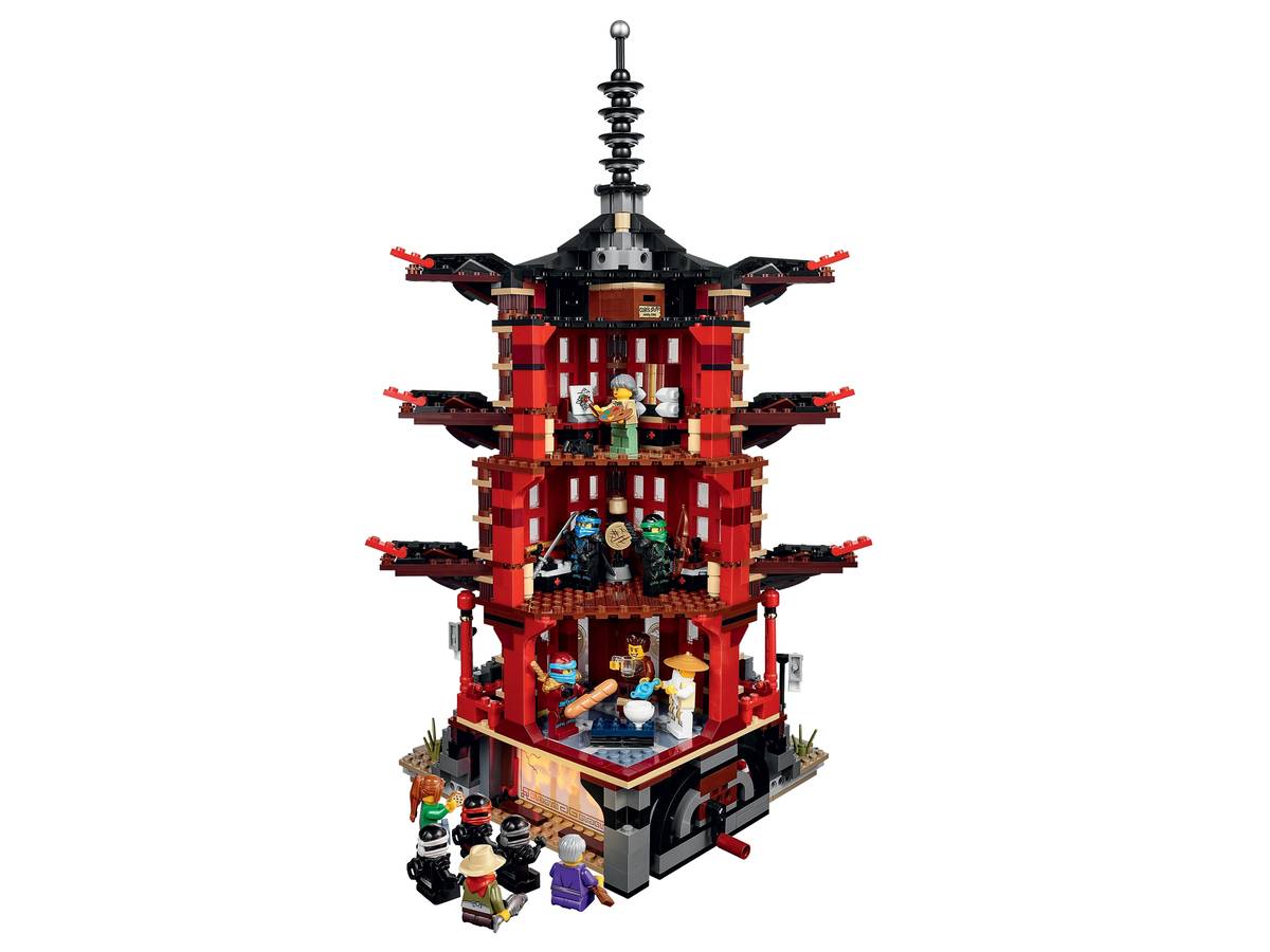 2028PCS Temple of Airjitzu Building Set 70751