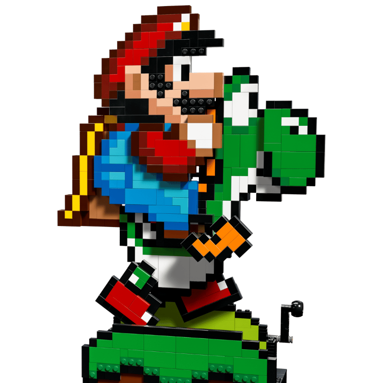 1215PCS Super Mario World: Mario & Yoshi 71438