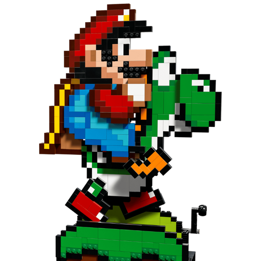 1215PCS Super Mario World: Mario & Yoshi 71438