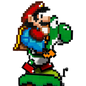 1215PCS Super Mario World: Mario & Yoshi 71438
