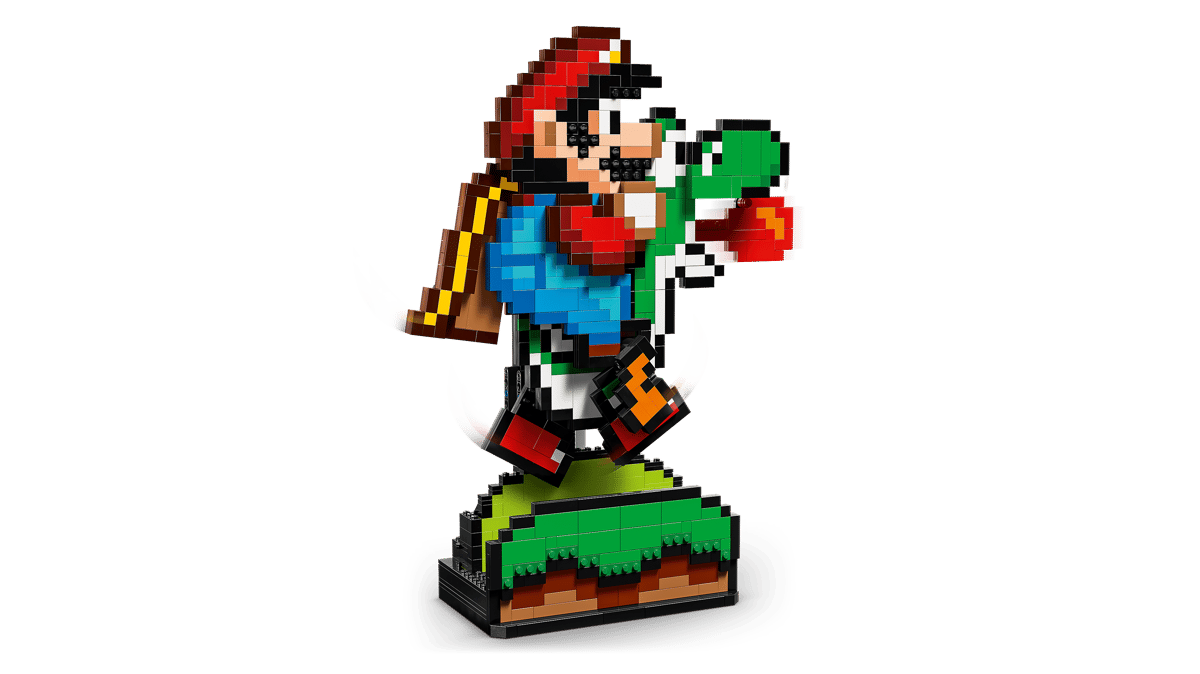 1215PCS Super Mario World: Mario & Yoshi 71438