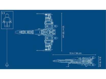 730PCS Star Wars X-Wing Starfighter Building Set 75218