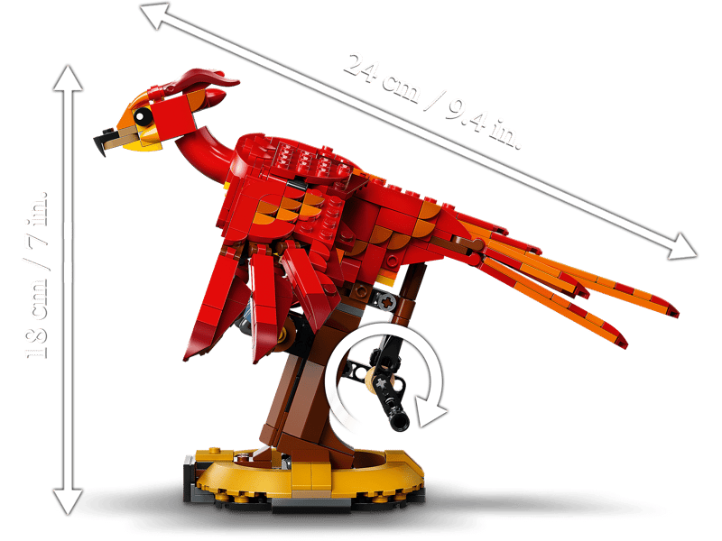 597PCS Fawkes - Dumbledore’s Phoenix 76394