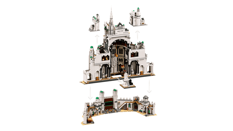 8278PCS The Lord of the Rings: Minas Tirith™ Building Set 11377